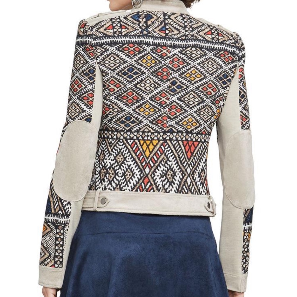 BCBGMaxAzria Multicolor Patterned Jacket - Picture 5 of 7